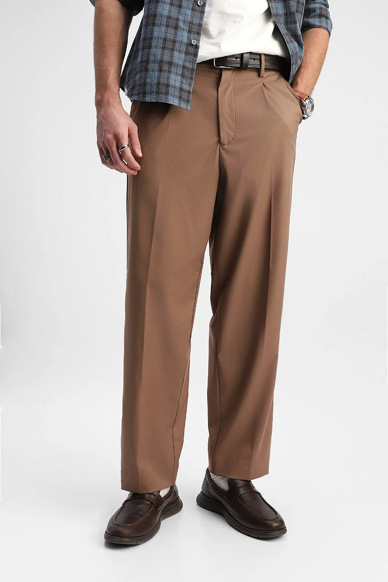 SNITCH Relaxed Fit Stretch Luxe Trousers